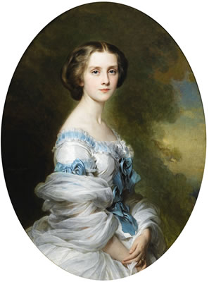 PORTRAIT OF MÉLANIE DE BUSSIÈRE, COMTESSE EDMOND DE POURTALÈS (1839 - 1913)