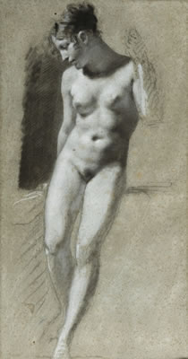 ACADÉMIE OF A STANDING WOMAN