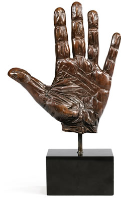 MAIN DE L'ARTISTE by Raymond Mason - Auction record, sale price, and art valuation. Compare with similar artists and explore comparable artworks.