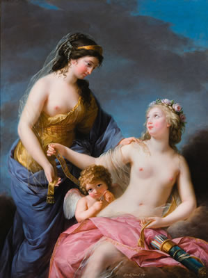 JUNO BORROWING THE BELT OF VENUS by Elisabeth Louise Vigee-Lebrun - Auction record, sale price, and art valuation. Compare with similar artists and explore comparable artworks.