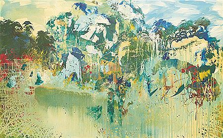 Landscape Lagoon, 1987 by James Clifford - Auction record, sale price, and art valuation. Compare with similar artists and explore comparable artworks.