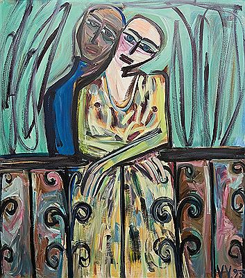 Couple on Balcony, 1993