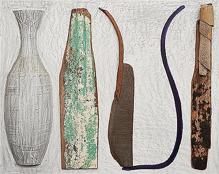 Still Life with Grey Pastel Rubbing, 1990 by Tom Risley - Auction record, sale price, and art valuation. Compare with similar artists and explore comparable artworks.