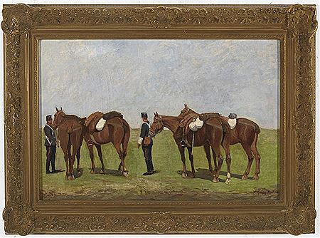 Militares a caballo by Enrique Gomez Martin - Auction record, sale price, and art valuation. Compare with similar artists and explore comparable artworks.