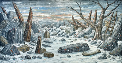 Sample artwork by Peter Booth (Born 1940), known for painting - View similar artists and auction records