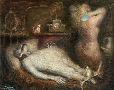 Sample artwork by Sir William Dobell (1899 - 1970), known for modernist portrait, landscape, marine and genre painting - View similar artists and auction records