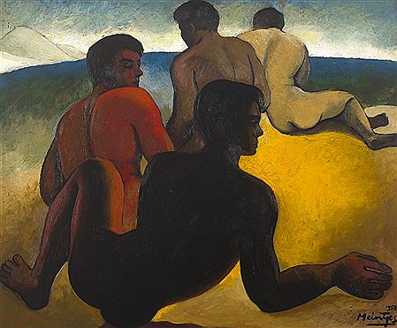 Figures on a Beach