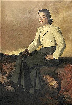 "Retrato femenino" Barcelona 1947