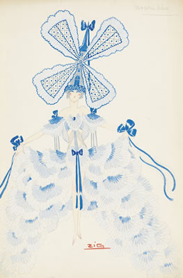 "Moulin Bleu" * "Le Lustre Parisien Chiffons." (2)