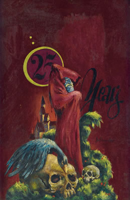"Weird Tales Vol. 40, No. 3." by Lee Coye - Auction record, sale price, and art valuation. Compare with similar artists and explore comparable artworks.