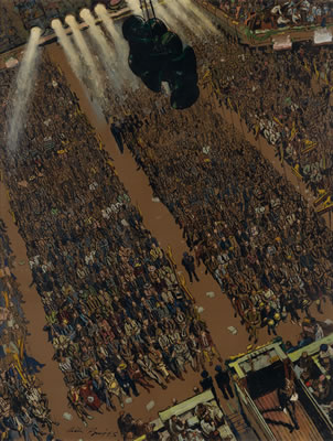 "The speech was over; the huge crowd sat in silence. He left the platform thinking he had betrayed his party, committed political suicide" by Austin Briggs - Auction record, sale price, and art valuation. Compare with similar artists and explore comparable artworks.