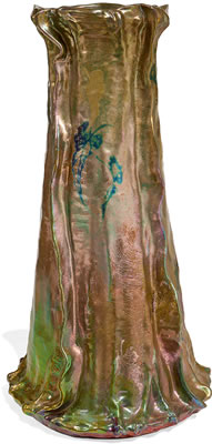 Monumental floor vase with liner