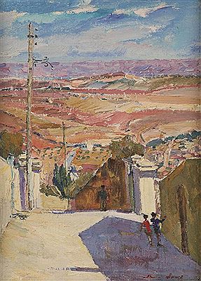 Bethlehem by Aaron April - Auction record, sale price, and art valuation. Compare with similar artists and explore comparable artworks.