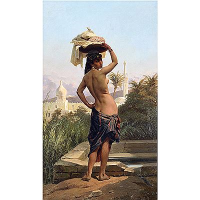 JEUNE LAVANDIÈRE by Pierre Francois Eugène Giraud - Auction record, sale price, and art valuation. Compare with similar artists and explore comparable artworks.
