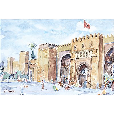 PLACE DE LA CASBAH À SFAX, TUNISIE by Georges Massa - Auction record, sale price, and art valuation. Compare with similar artists and explore comparable artworks.