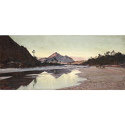 CRÉPUSCULE DANS L'OASIS