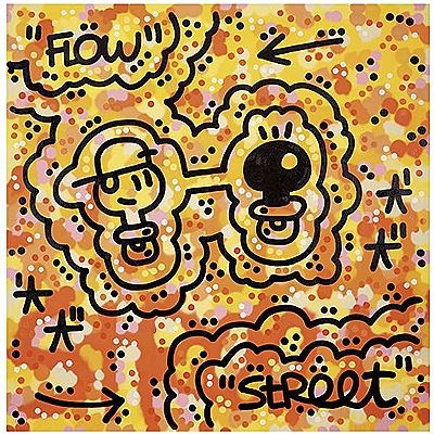Sample artwork by La Tetine Noire (Born 1969), known for street art painting - View similar artists and auction records