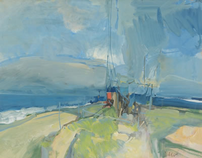 Abstracted Landscape by John William Guerin - Auction record, sale price, and art valuation. Compare with similar artists and explore comparable artworks.