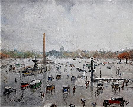 Animation place de la Concorde