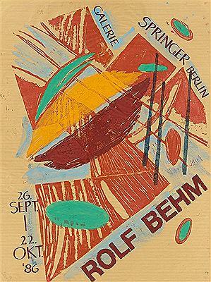 Plakatentwurf der Ausstellung: Rolf Behm