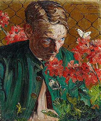 Sample artwork by Maurice (Maurits) Langaskens (1884 - 1946), known for realist watercolor paintings of male and female figures, genre, florals - View similar artists and auction records