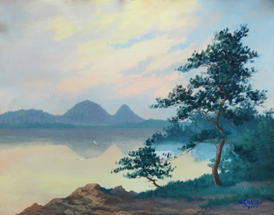 Malý and Velký Bezdez on Mácha Lake