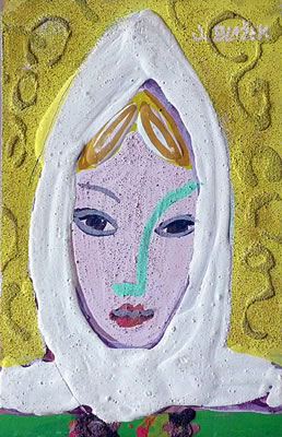 Girl in a scarf