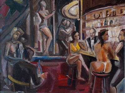 In bar
