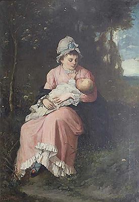 'Mutter mit Säugling' / 'A mother and infant'