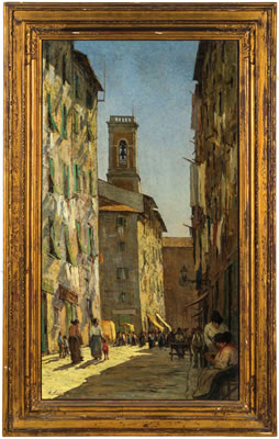 La strada della vecchia Livorno