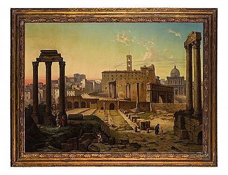 Sample artwork by Giuseppe Falchetti (1843 - 1918), known for landscapes and still lifes, especially of wine and grapes - View similar artists and auction records