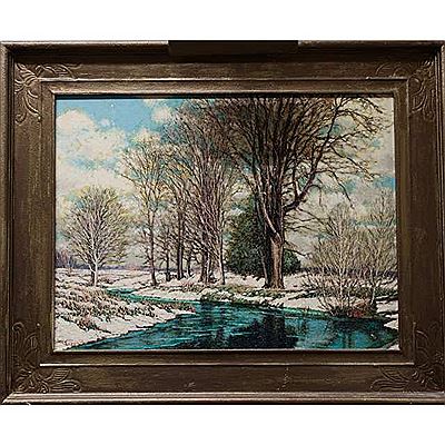Sample artwork by Frances-Anne (Arbuckle) Johnston (1910 - 1987), known for still life, interior scene and landscape painting - View similar artists and auction records