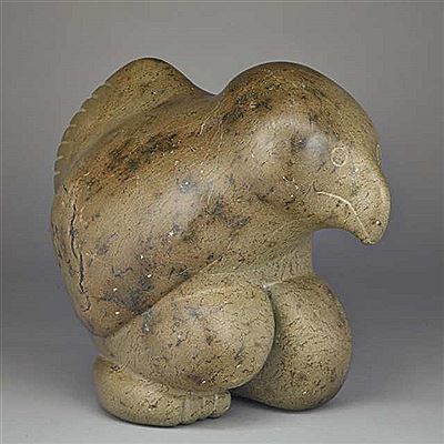 Sample artwork by Kalai Adla (Born 1927), known for inuit sculpture - View similar artists and auction records