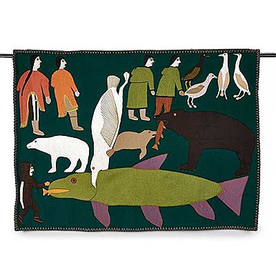 Sample artwork by Janet Kigusiuq (1926 - 2005), known for inuit drawing - View similar artists and auction records