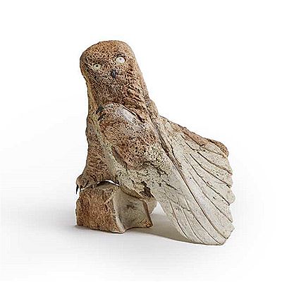 OWL WITH RAISED TALON