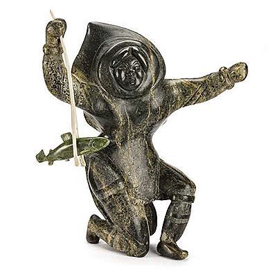 Sample artwork by Osuitok Ipeelee (1923 - 2005), known for inuit sculpture - View similar artists and auction records