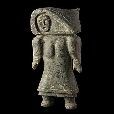 Sample artwork by Solomonie Tigullaraq (1924 - 2000), known for inuit art - View similar artists and auction records