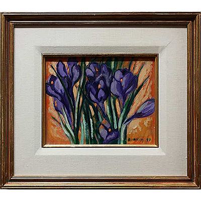 PURPLE AND ORANGE CROCUS