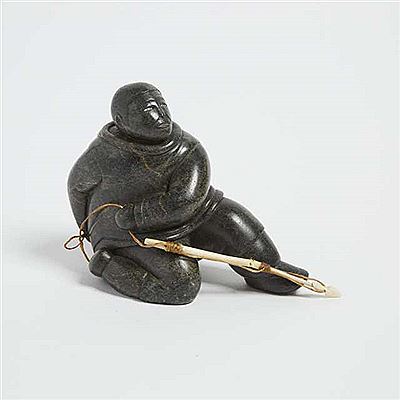 Sample artwork by Isa Smiler (1921 - 1986), known for inuit sculpture, carving, drawing, painting, writing - View similar artists and auction records