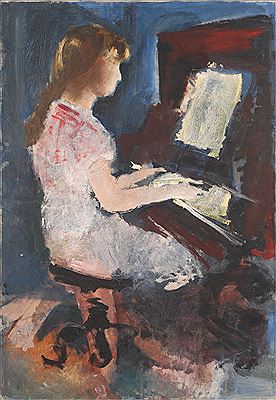 Mädchen am Klavier by Christian Beyer - Auction record, sale price, and art valuation. Compare with similar artists and explore comparable artworks.