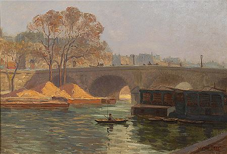 Paris mit der Pont Neuf by Gaston Prost - Auction record, sale price, and art valuation. Compare with similar artists and explore comparable artworks.