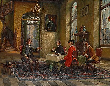 Herrenrunde im Schloss by Jorg Sommer - Auction record, sale price, and art valuation. Compare with similar artists and explore comparable artworks.