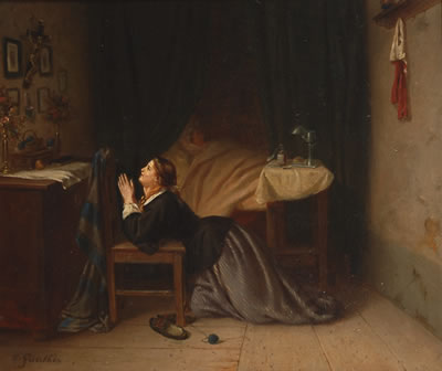 Das Gebet by Otto Edmund Gunther - Auction record, sale price, and art valuation. Compare with similar artists and explore comparable artworks.