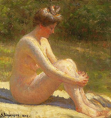 Sitzender Akt. by Sophus M Jurgensen - Auction record, sale price, and art valuation. Compare with similar artists and explore comparable artworks.