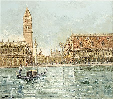 Sample artwork by Constantino (Tino) Proietto (1910 - 1979), known for impressionist painting-impasto, teaching - View similar artists and auction records