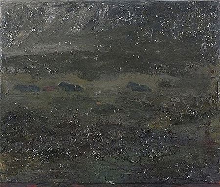 'Heavy Mist, South Moor and Cows'