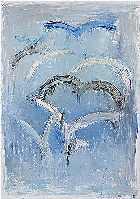 SEAGULLS IN FLIGHT, 1998