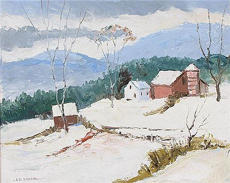"Winter Farm Scene"