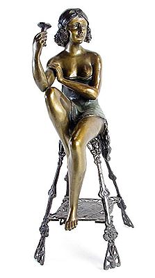 Seated demi-nude