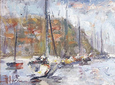 Impressionistic Sailboats
